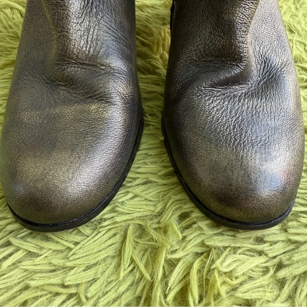 Cole Haan Nike Air Cassidy Black Leather Ankle Boots Size 10